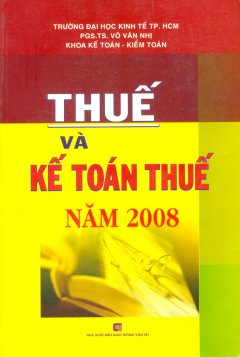 Thuế Và Kế Toán Thuế Năm 2008