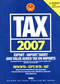 TAX 2007 - Export - Import Tariff And Value Added Tax On Imports