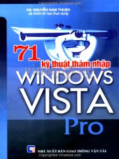 71 Kỹ Thuật Thâm Nhập Windows Vista Pro